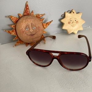 Marc By Marc Jacobs Tortious Shell Aviator Sunglasses